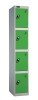 Probe 4 Door Single Steel Locker - 1780 x 460 x 460mmm - Green (RAL 6018)