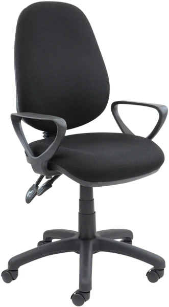 Dams Vantage 100 Operators Chair with Fixed Arms - Black