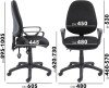 Dams Vantage 100 Operators Chair with Fixed Arms - Black