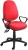 Dams Vantage 100 Operators Chair with Fixed Arms - Red