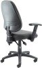 Gentoo Vantage 100 - 2 Lever Operators Chair with Adjustable Arms - Charcoal