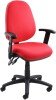 Gentoo Vantage 100 - 2 Lever Operators Chair with Adjustable Arms - Red