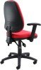 Gentoo Vantage 100 - 2 Lever Operators Chair with Adjustable Arms - Red