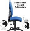 Dams Vantage 200 Operators Chair - Blue