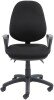 Gentoo Vantage 200 - 3 Lever Asynchro Operators Chair with Fixed Arms - Black