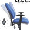 Dams Vantage 200 Operator Chair with Adjustable Arms - Blue