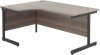 TC Single Leg Corner Desk 1600 x 1200mm - Grey Oak