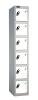 Probe Six Door Single Steel Lockers - 1780 x 305 x 460mm - White (RAL 9016)