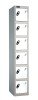 Probe Six Door Single Steel Lockers - 1780 x 305 x 380mm - White (RAL 9016)