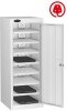 Probe LapBox Low 8 Compartment Locker with Charge Socket - 1000 x 380 x 525mm - White (RAL 9016)