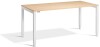 Lavoro Crown Height Adjustable Desk - 1400 x 800mm - Oak