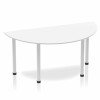 Dynamic Impulse Post Leg Semi-Circle Table - White