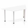 Dynamic Impulse Post Leg Trapezium Table 1600 x 800mm - White