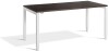 Lavoro Crown Height Adjustable Desk - 1600 x 800mm - Grey Nebraska Oak