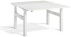 Lavoro Duo Height Adjustable Desk - 1600 x 700mm - White
