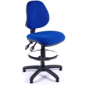 Chilli Medium Back Draughtsman Operator Chair with Adjustable Arms