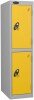 Probe Low Single Two Door Steel Lockers - 1210 x 305 x 305mm - Yellow (RAL 1004)