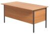 TC Eco 18 Rectangular Desk with Straight Legs and 2 Drawer Fixed Pedestal - 1500mm x 750mm